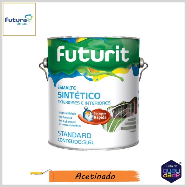 Esmalte Sintético Futurit Standard Acetinado, 3.6lt