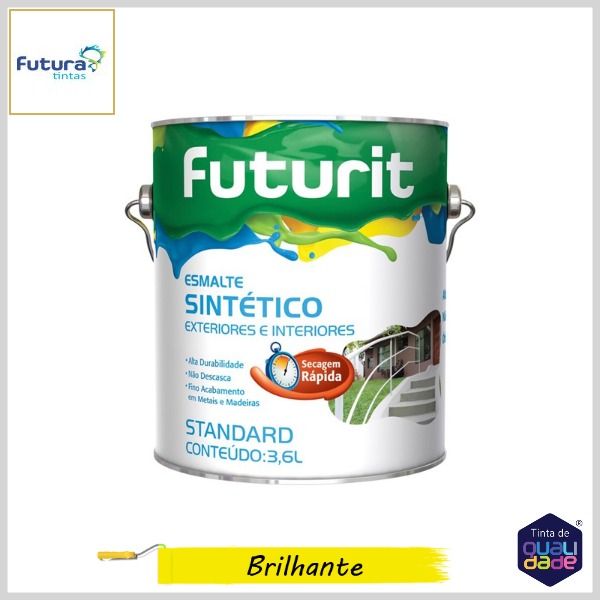 Esmalte Sintético Futurit Standard Brilhante, 3.6lt