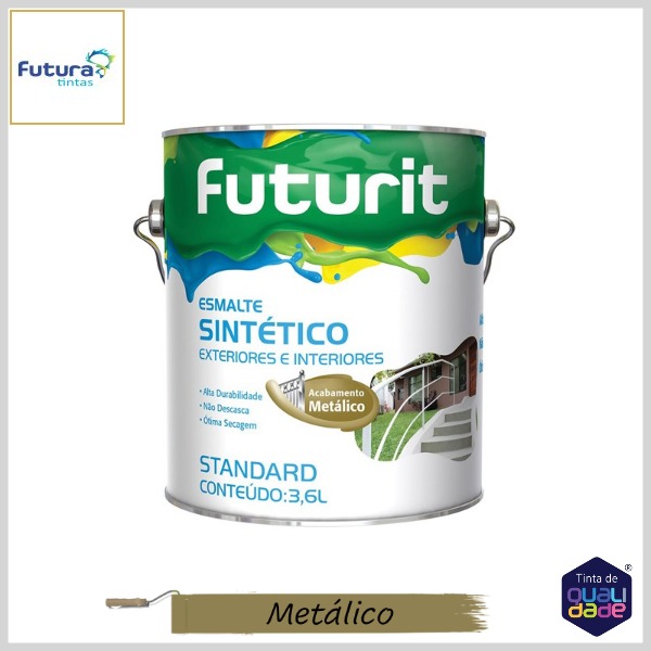 Esmalte Sintético Futurit Standard Metálico, 3.6lt