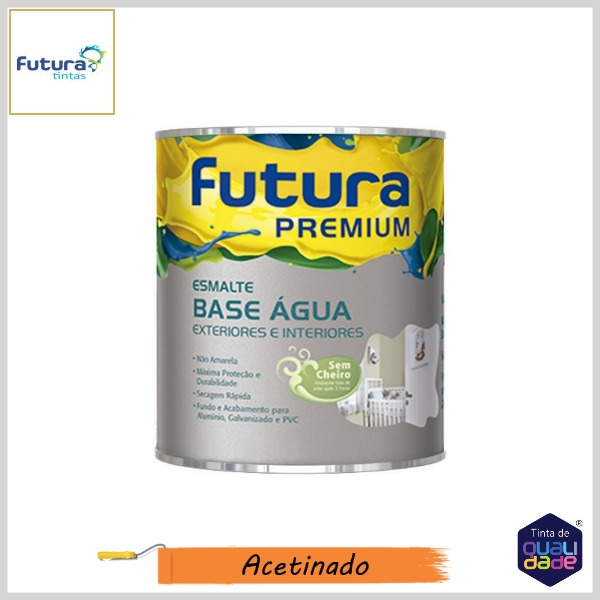 Esmalte Base Água Premium Acetinado, 900ml