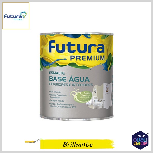 Esmalte Base Água Premium Brilhante, 900ml